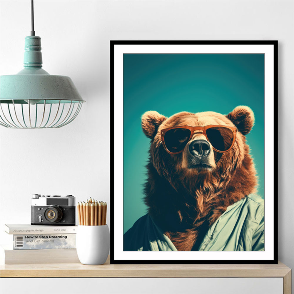 Bear deals wall art